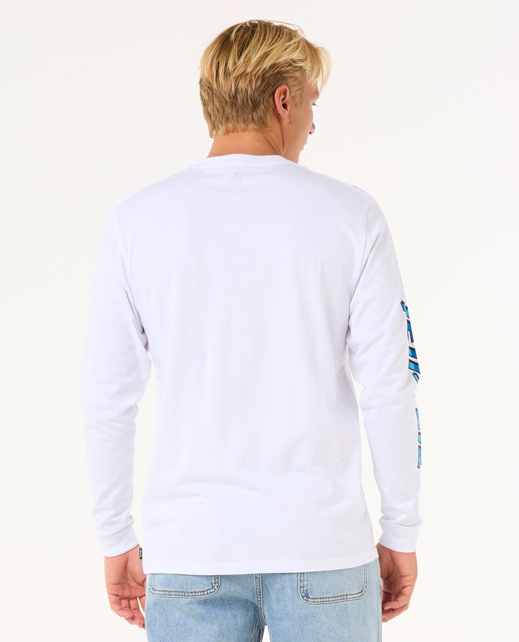 Fade Out Icon LS Tee - White