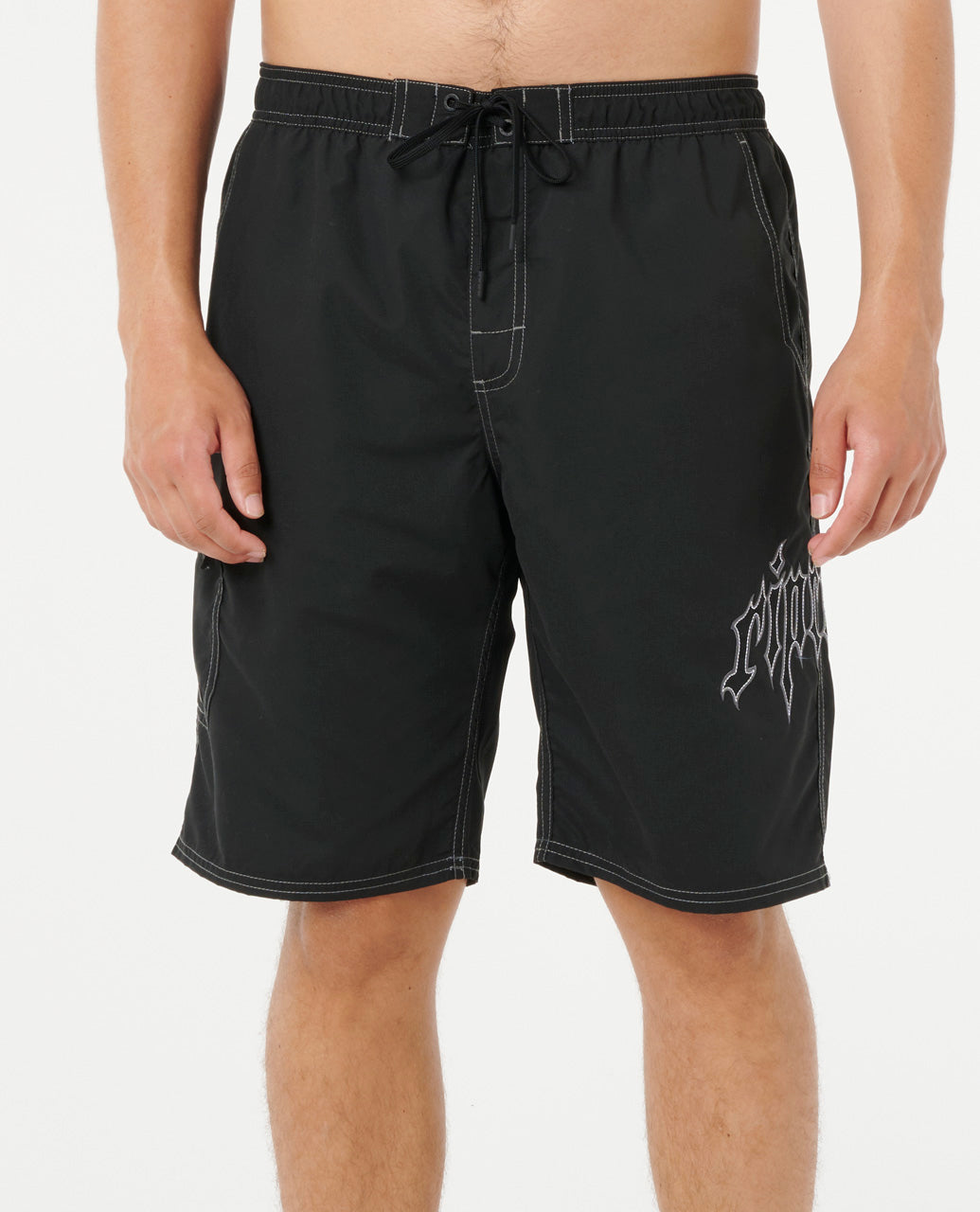 Rip Curl Archive 21 inch Volley boardshort in black, front view