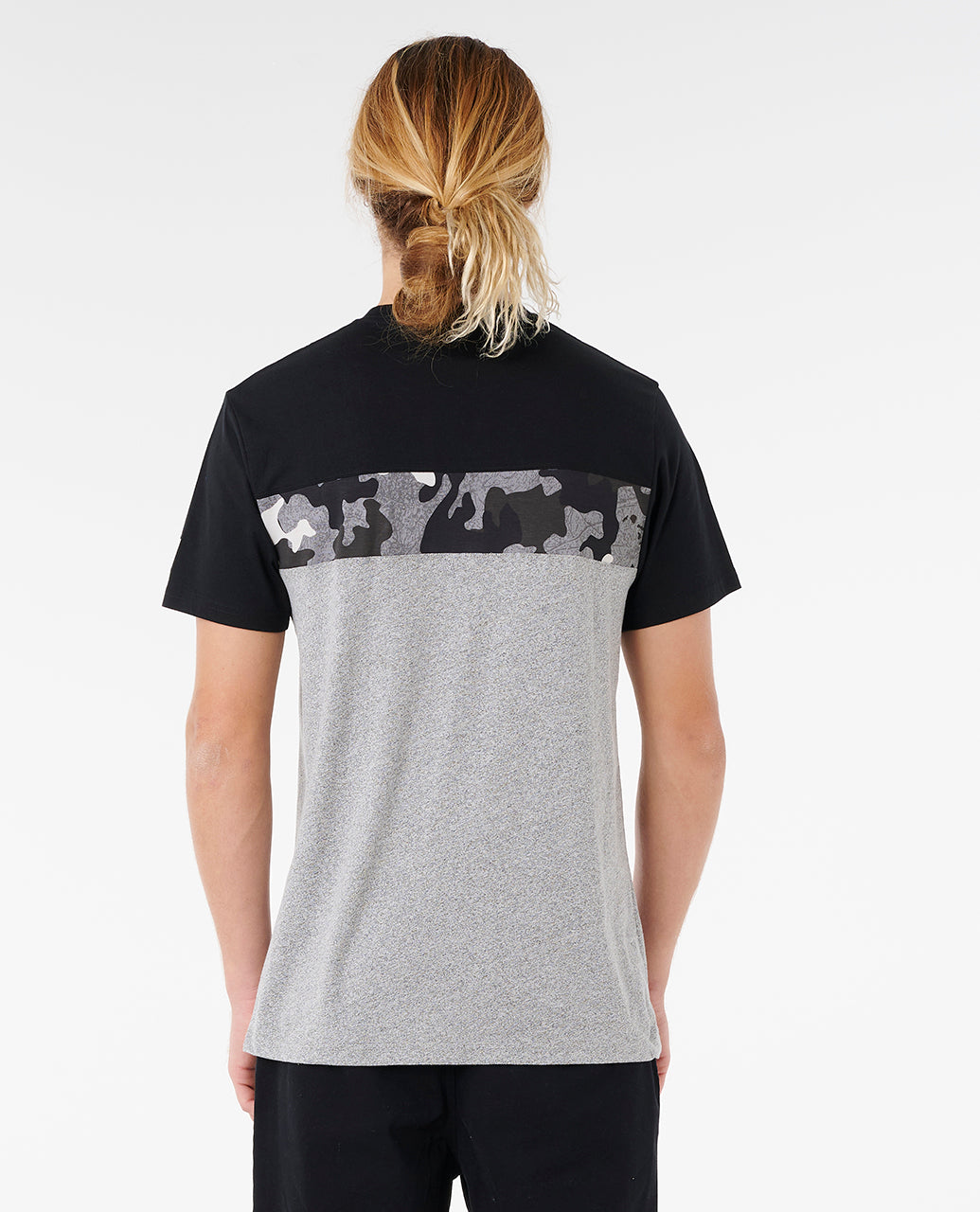 Rip Curl Undertow Panel Tee - Black / Camo (view 3)