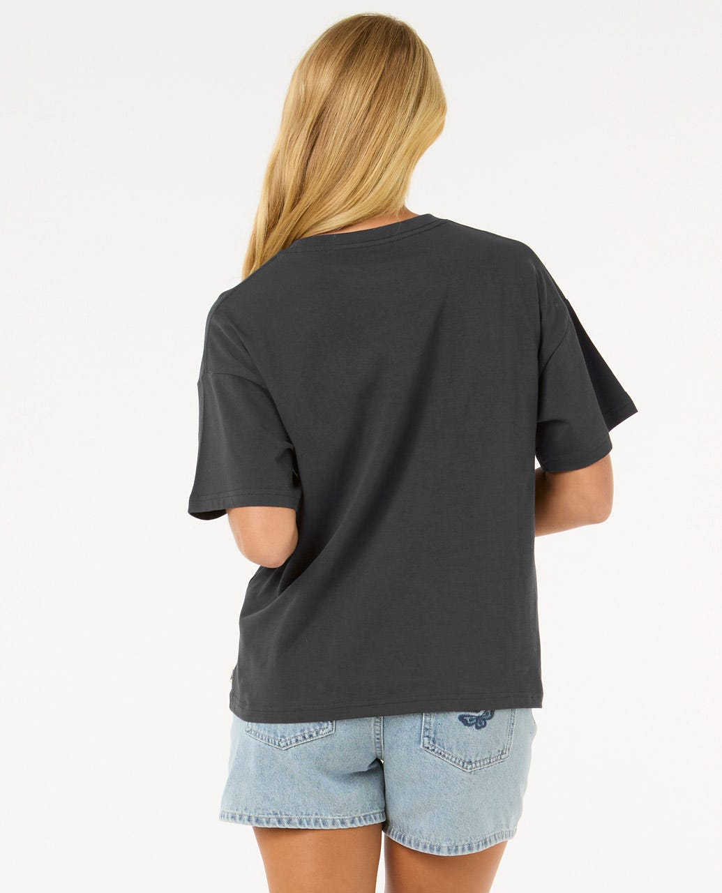 Surf Puff Relaxed Tee - Washed Black