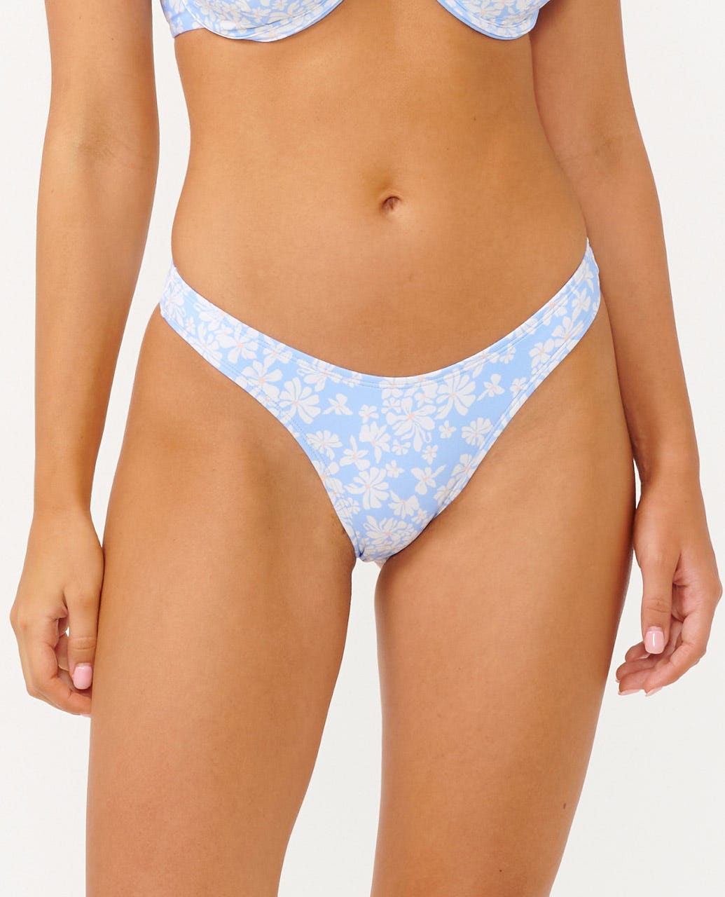 Classic Surf Hi Leg Skimpy - Mid Blue