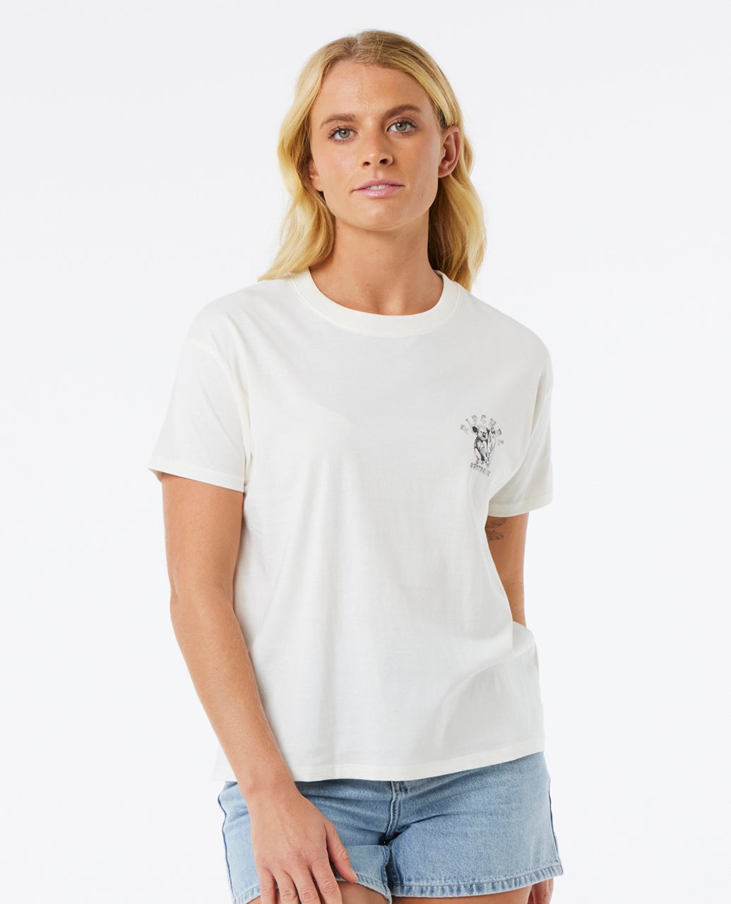 Rip Curl Koala Grip Relaxed Tee - Bone Aust