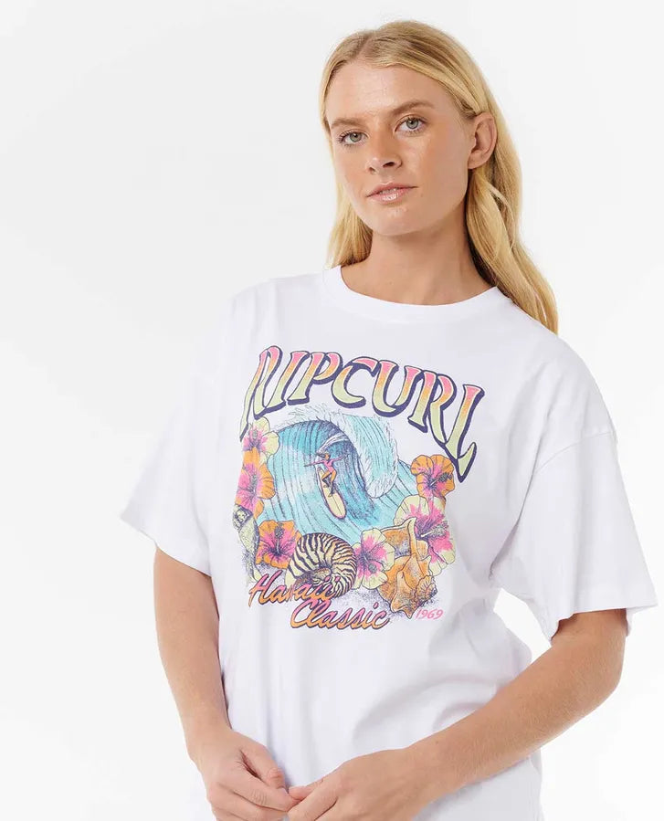 Rip Curl Summer Classic Heritage Tee - White