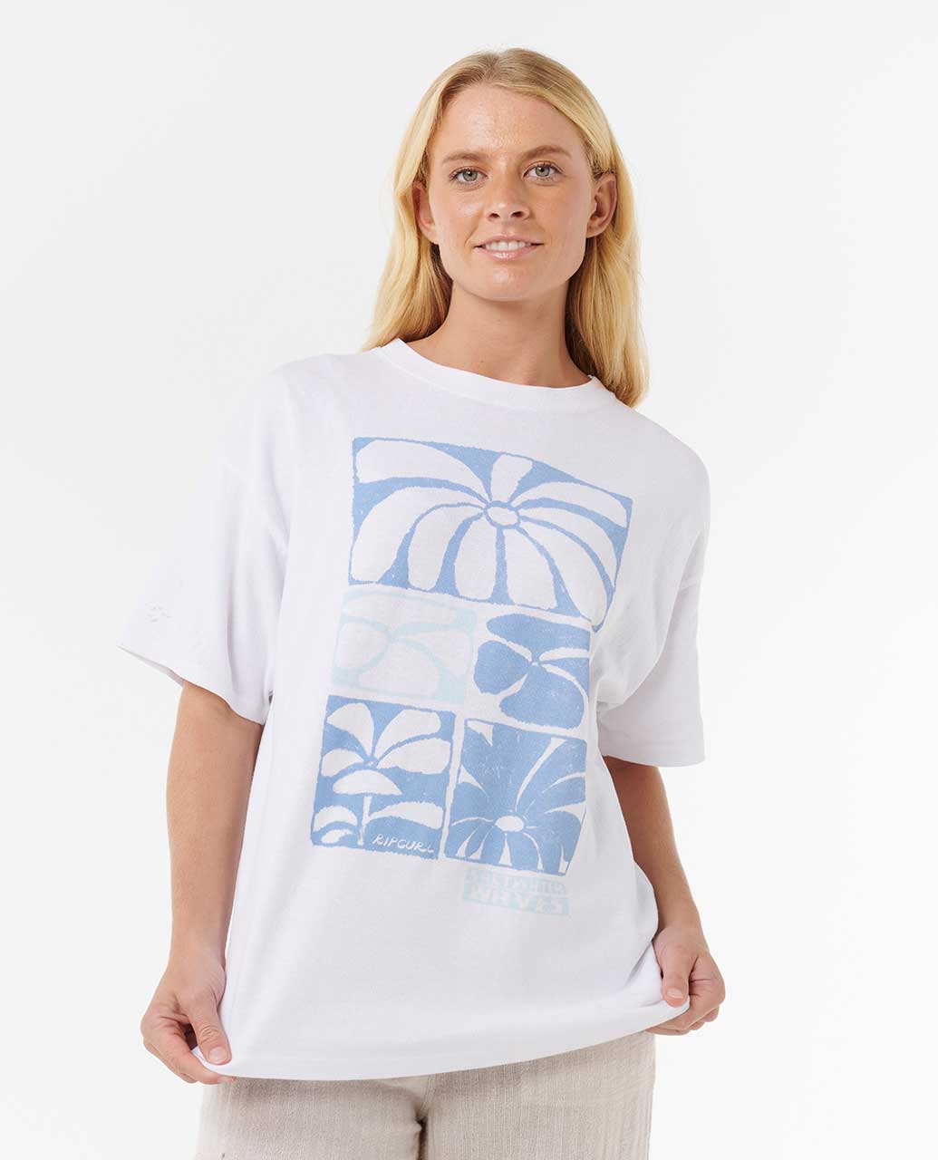 Rip Curl Oceanic Heritage Tee - Optical White
