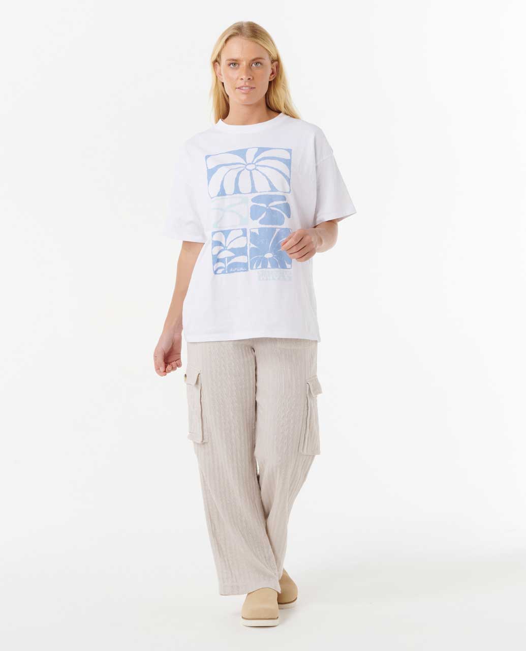 Rip Curl Oceanic Heritage Tee - Optical White (view 4)