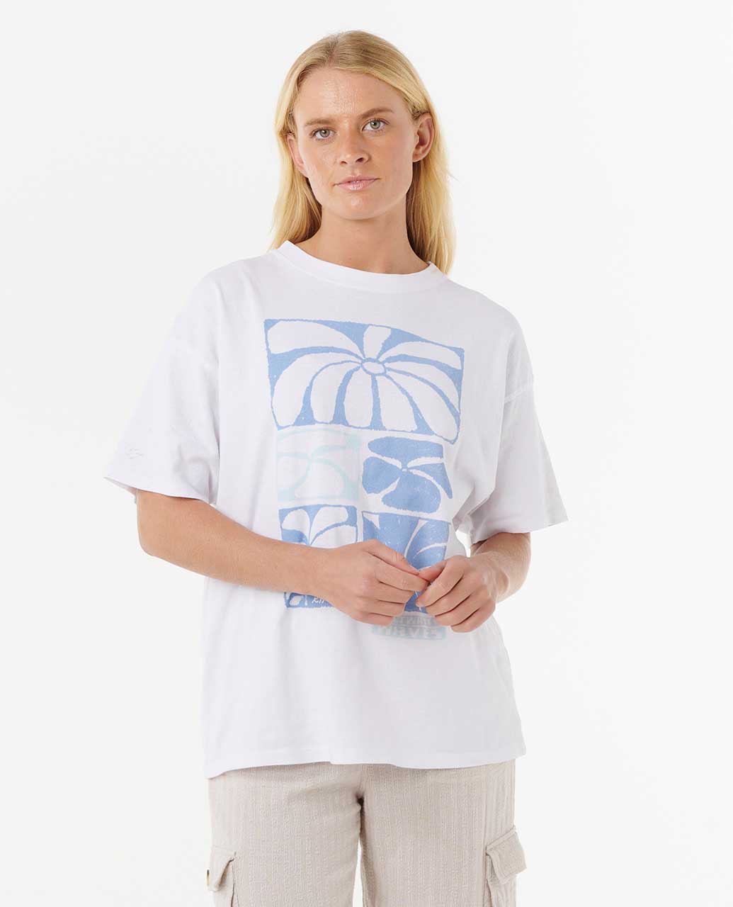 Rip Curl Oceanic Heritage Tee - Optical White (view 6)