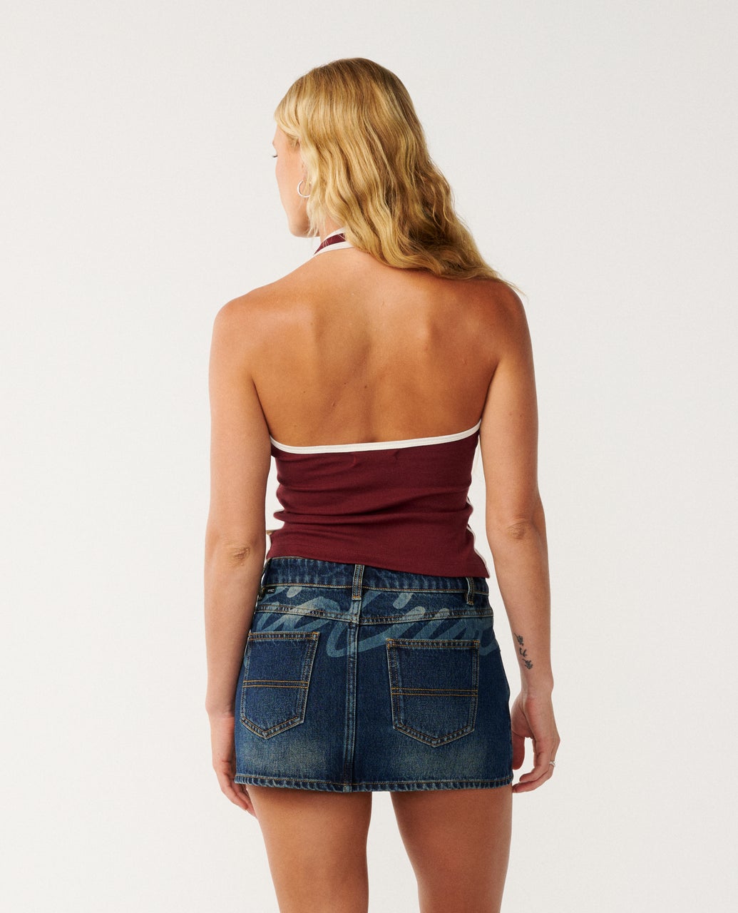 Samba Fitted Halter - Dark Plum