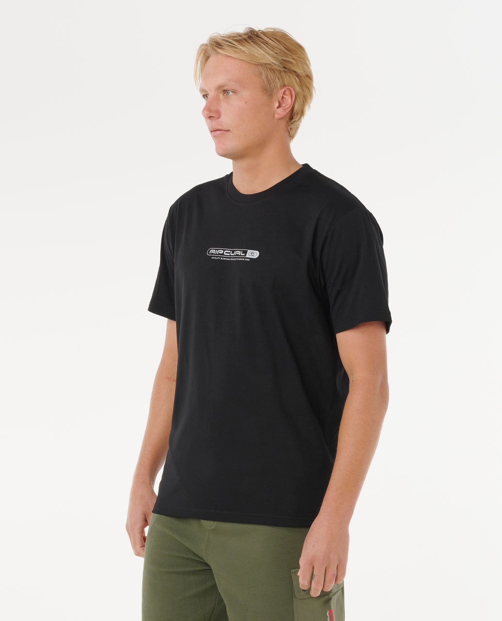 Rip Curl Vaporcool Test Tube Tee - Black (view 2)