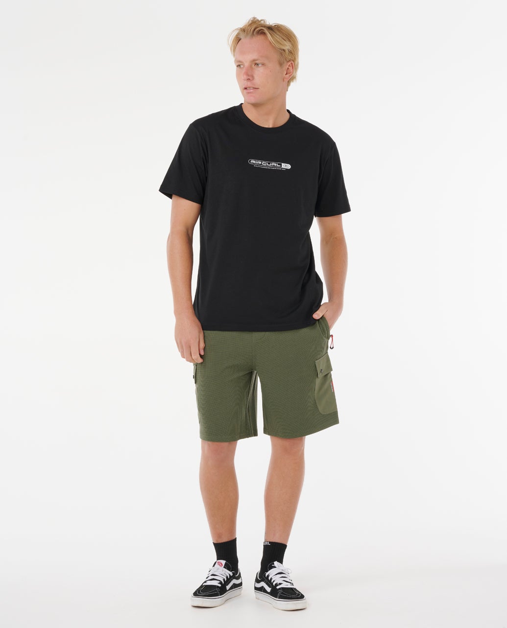 Rip Curl Vaporcool Test Tube Tee - Black (view 4)