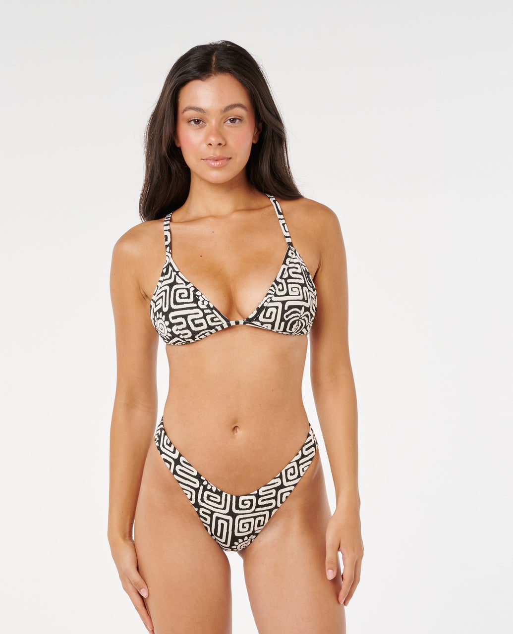 Rip Curl Sunset Jacquard Skimpy - Black (view 6)