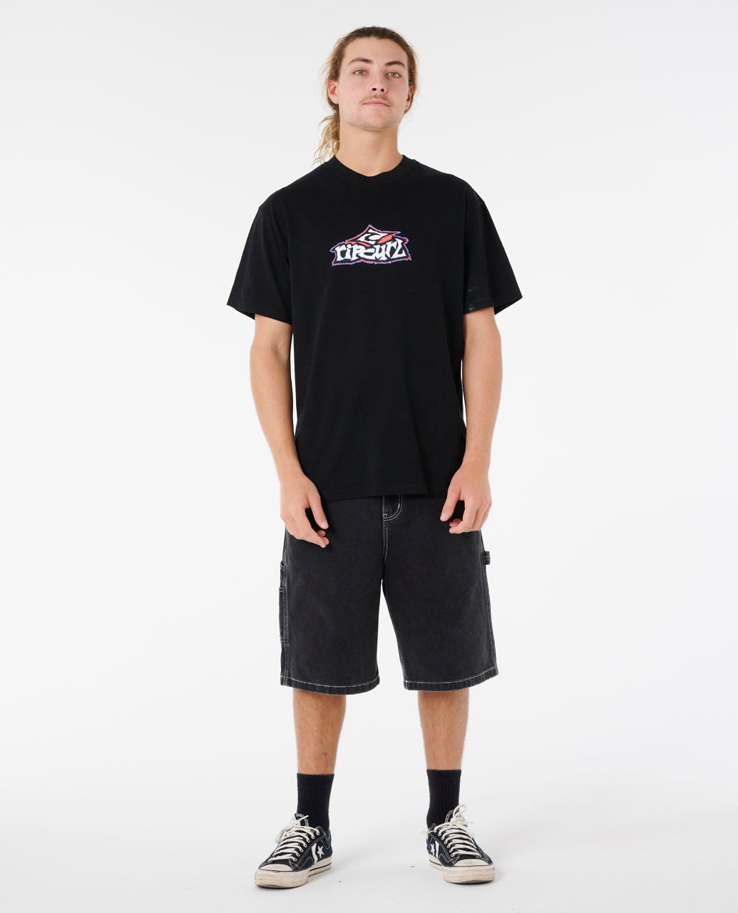 Rip Curl Raw Energy Grinder Tee - Black (view 4)