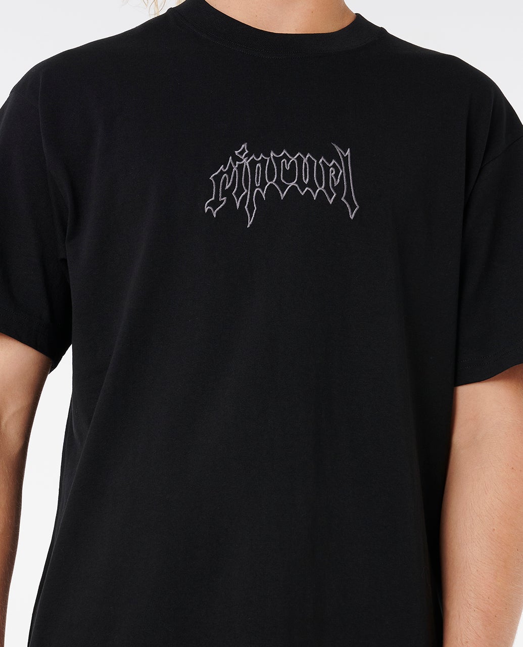 Rip Curl Archive Goth Embroidery Tee - Black (view 4)