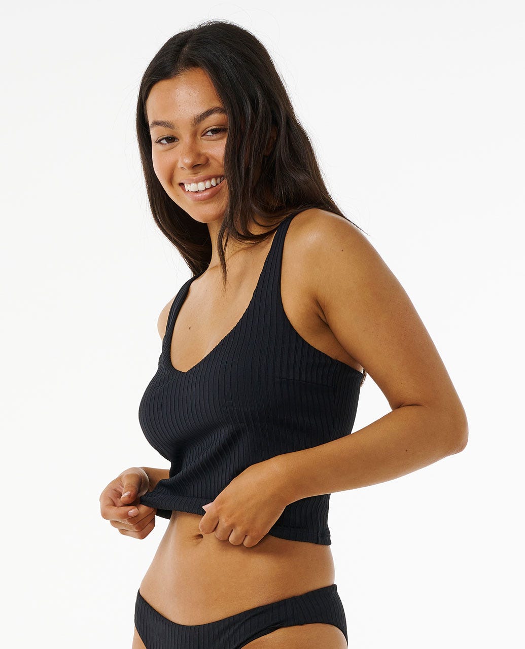 Rip Curl Premium Surf Tankini - Black (view 4)