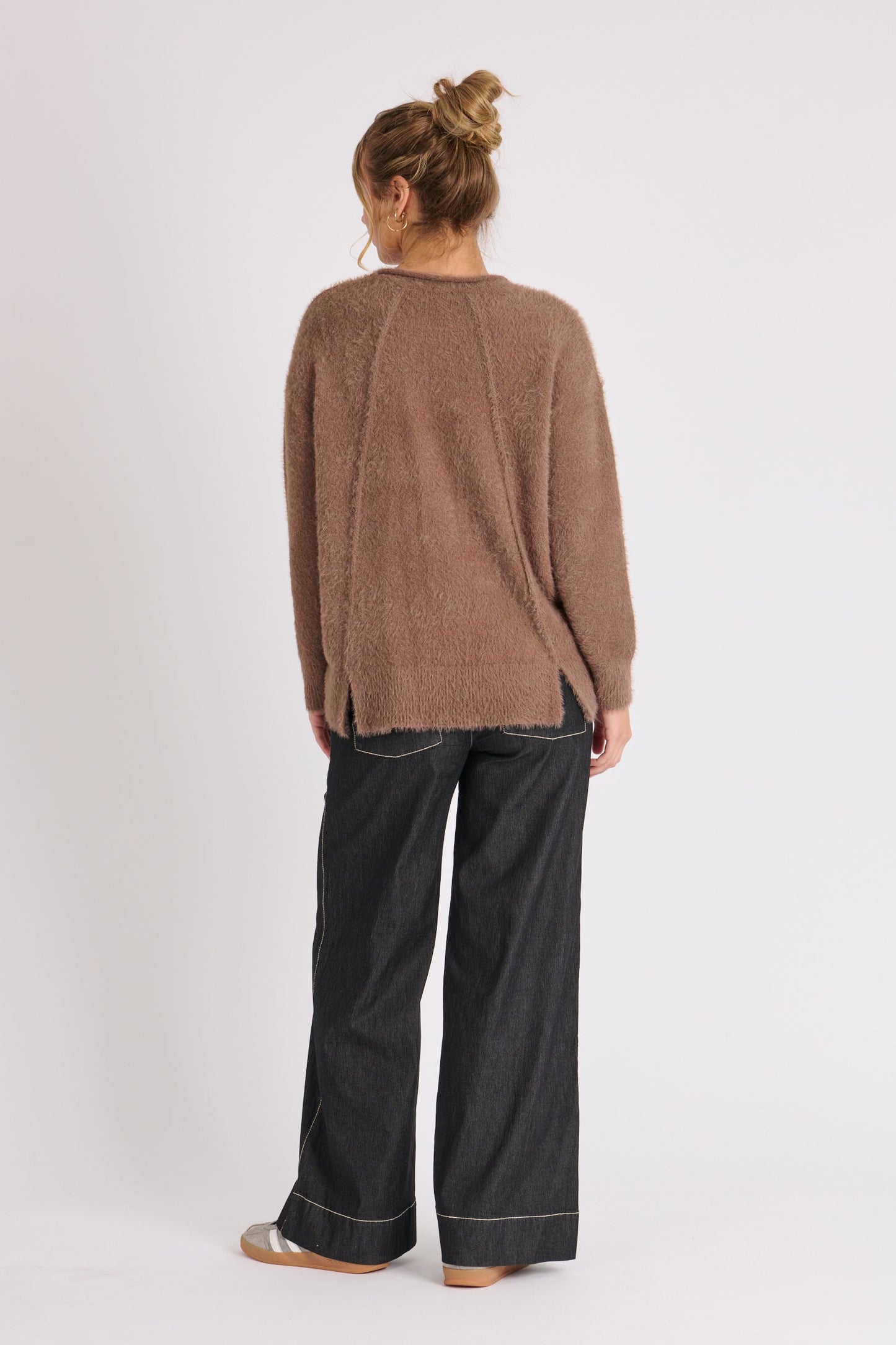 Panel Detail Jumper - Rosewood