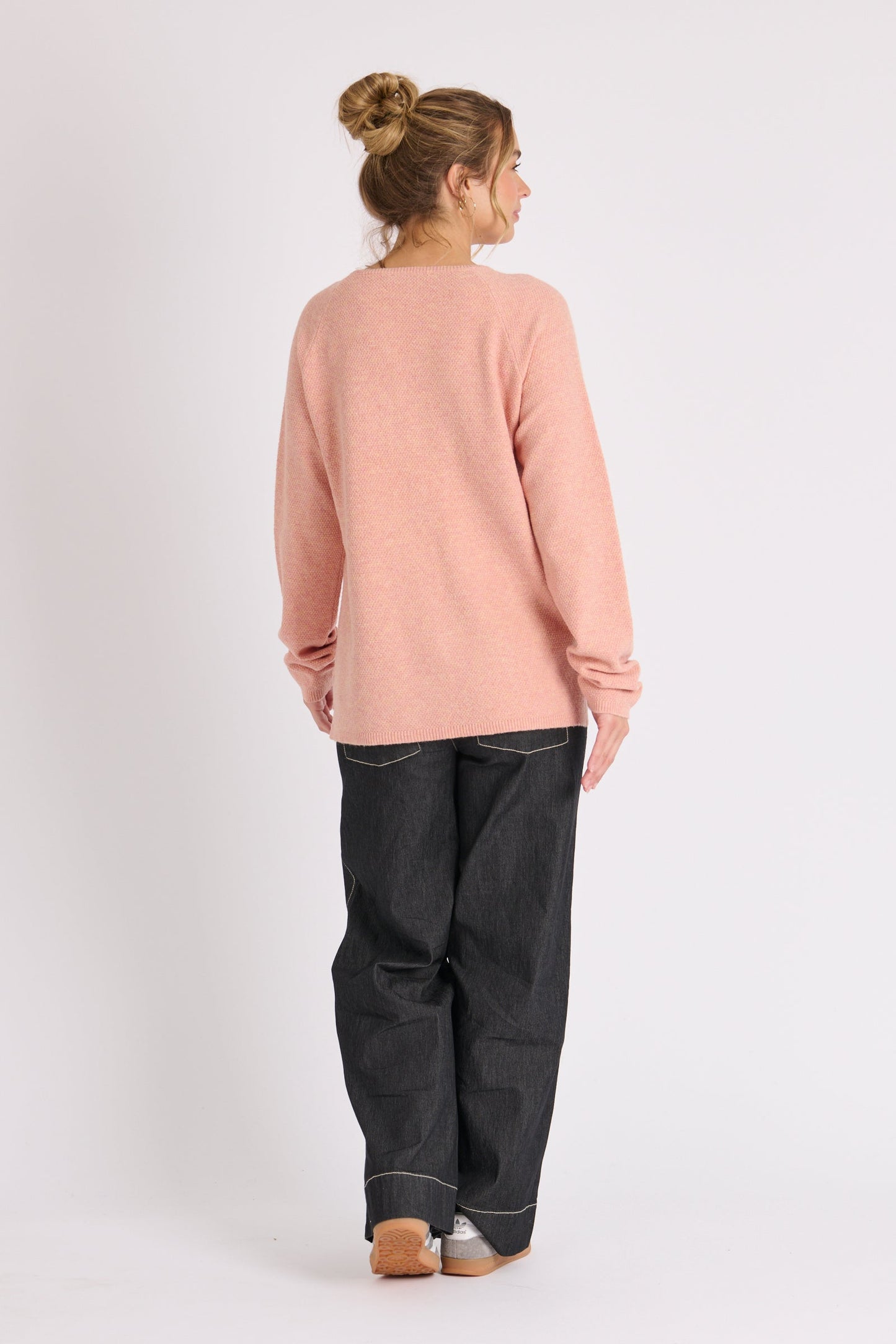 Raglan Boxy Jumper - Rose