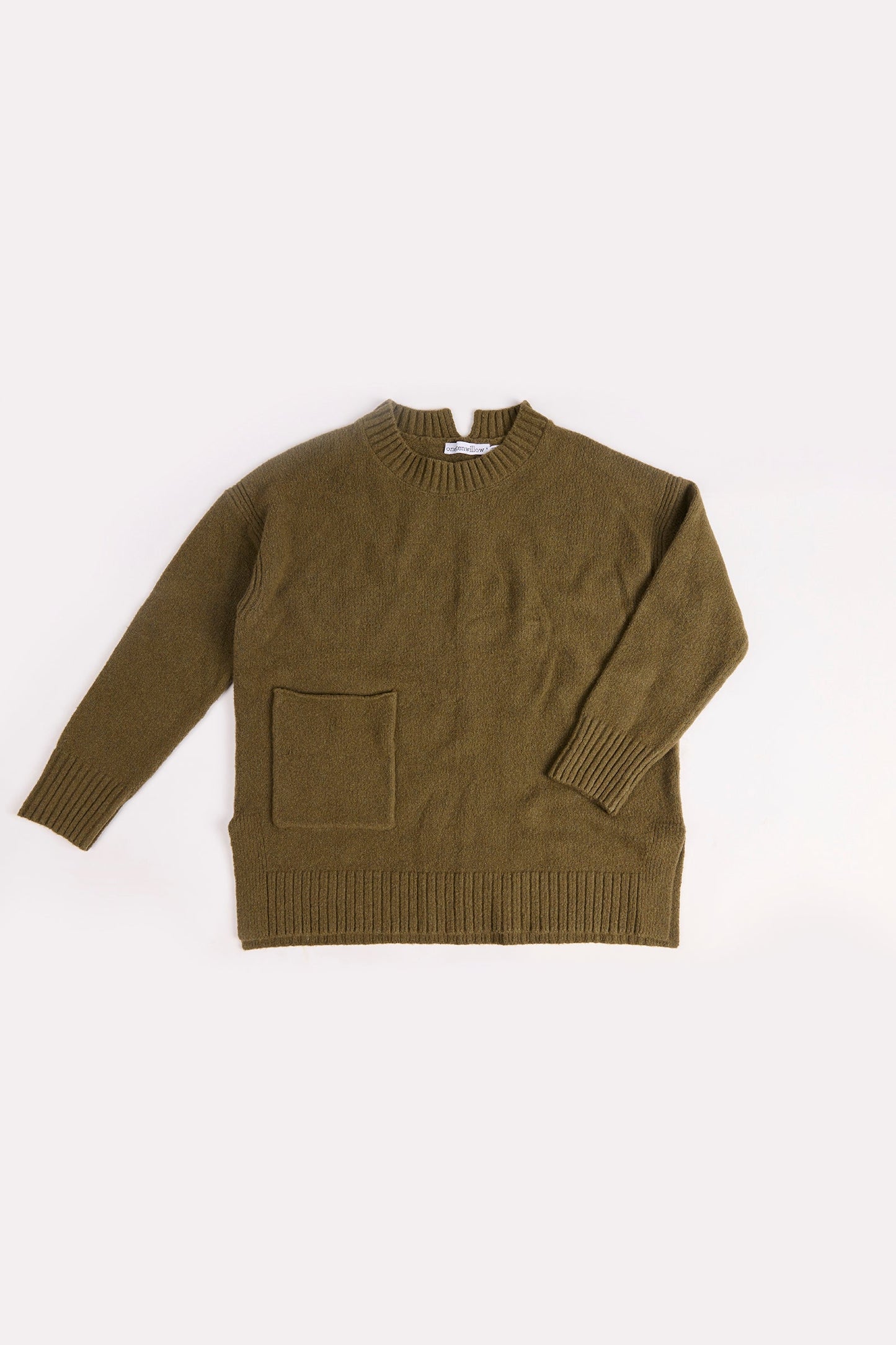 Pocket Front Jumper - Khaki