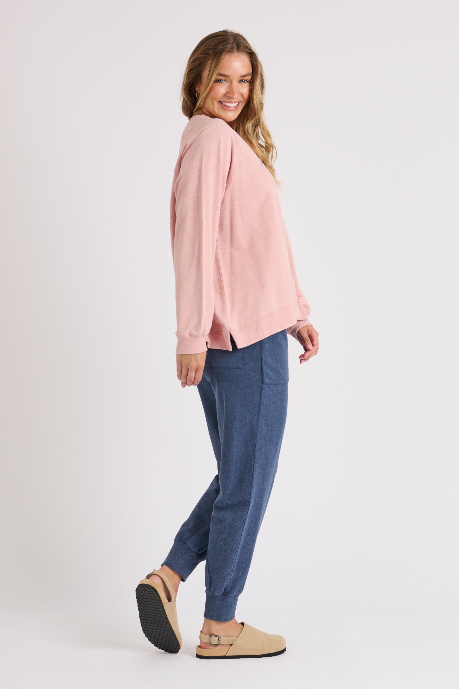 One Ten Willow Drop Side Top - Rose (view 5)