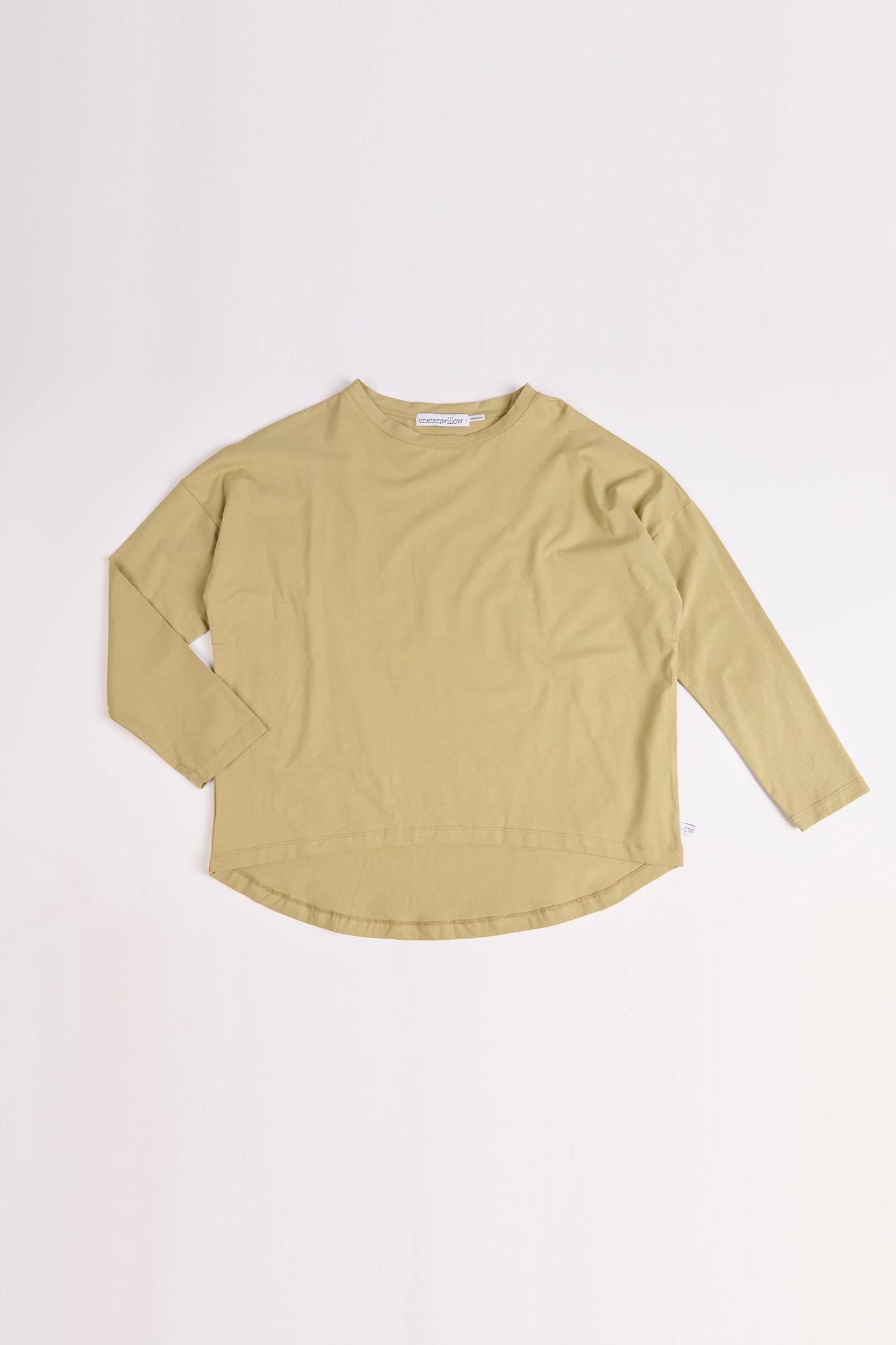 Drop Back Long Sleeve Tee - Sage