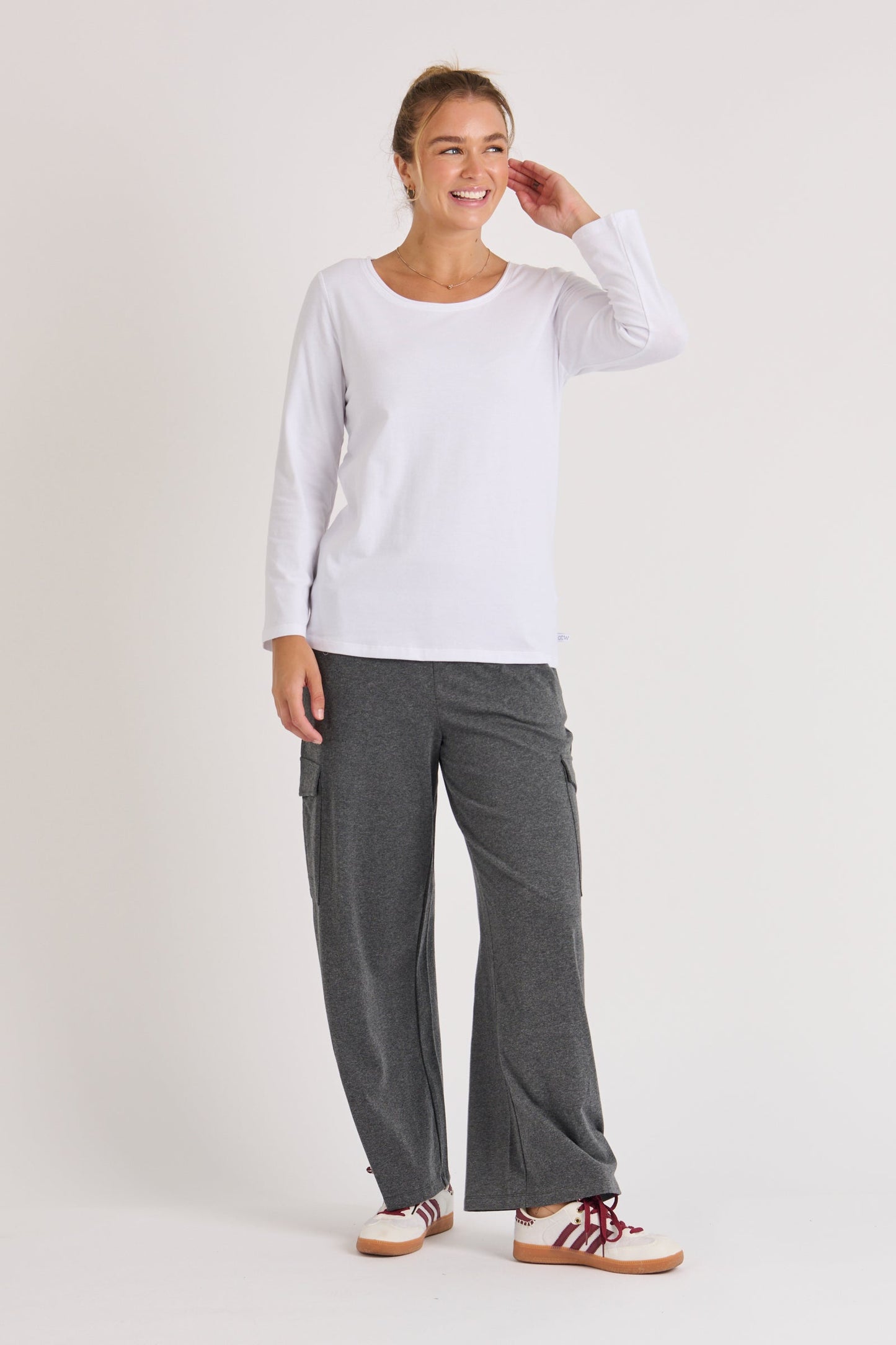 Scoop Neck Top - White