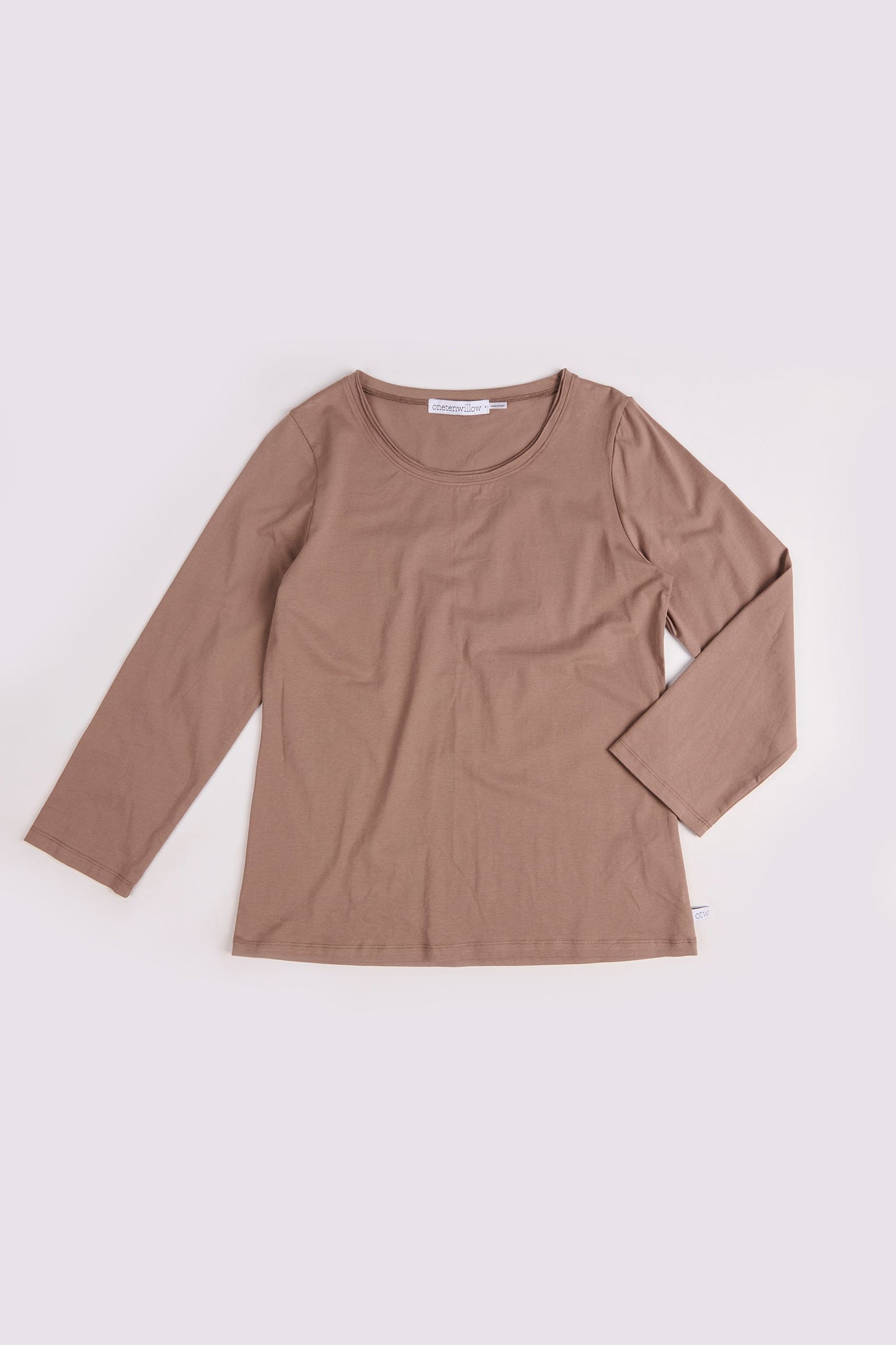Scoop Neck Top - Mocha