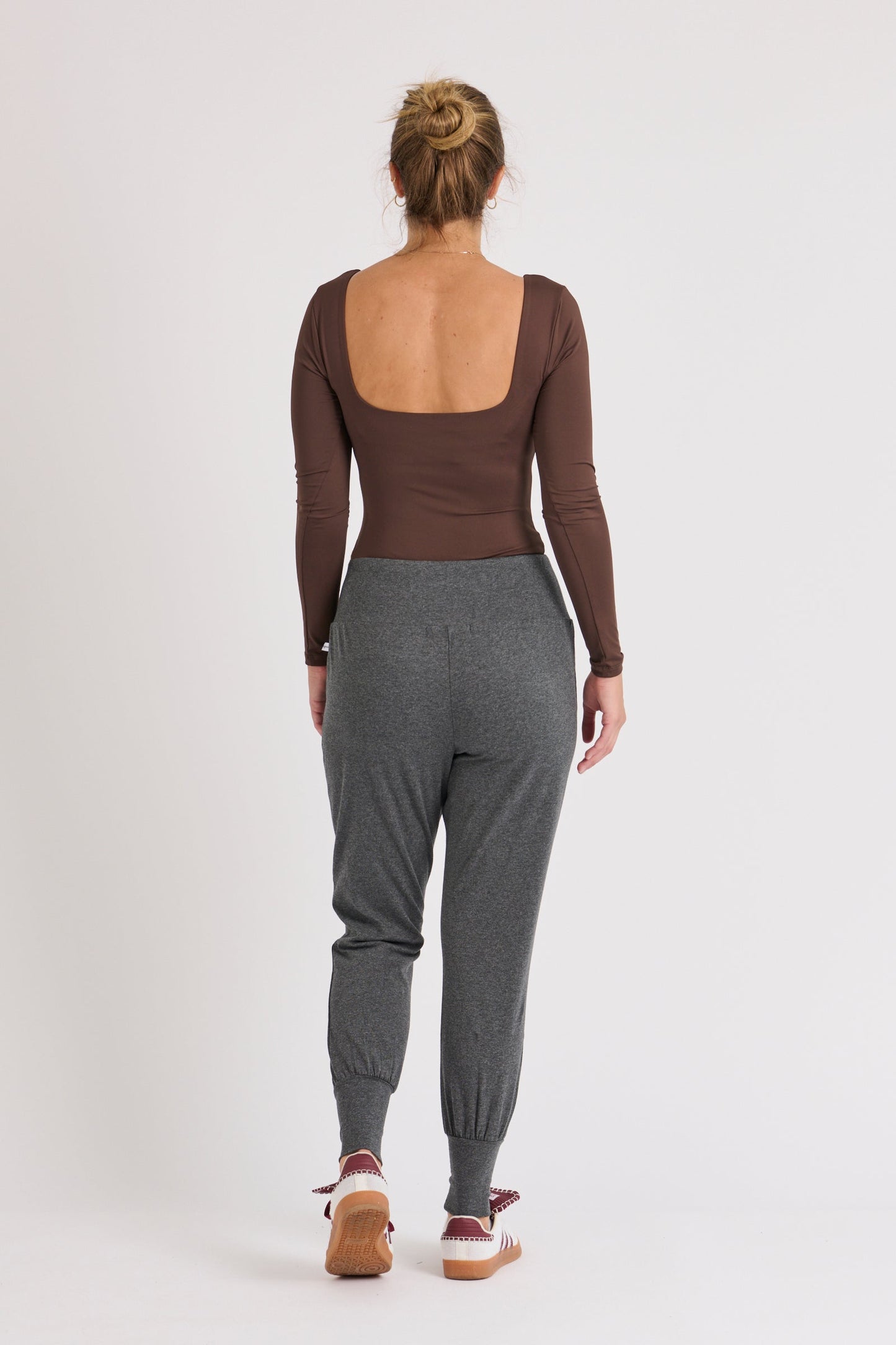 Waist Detail Jogger - Black Marle