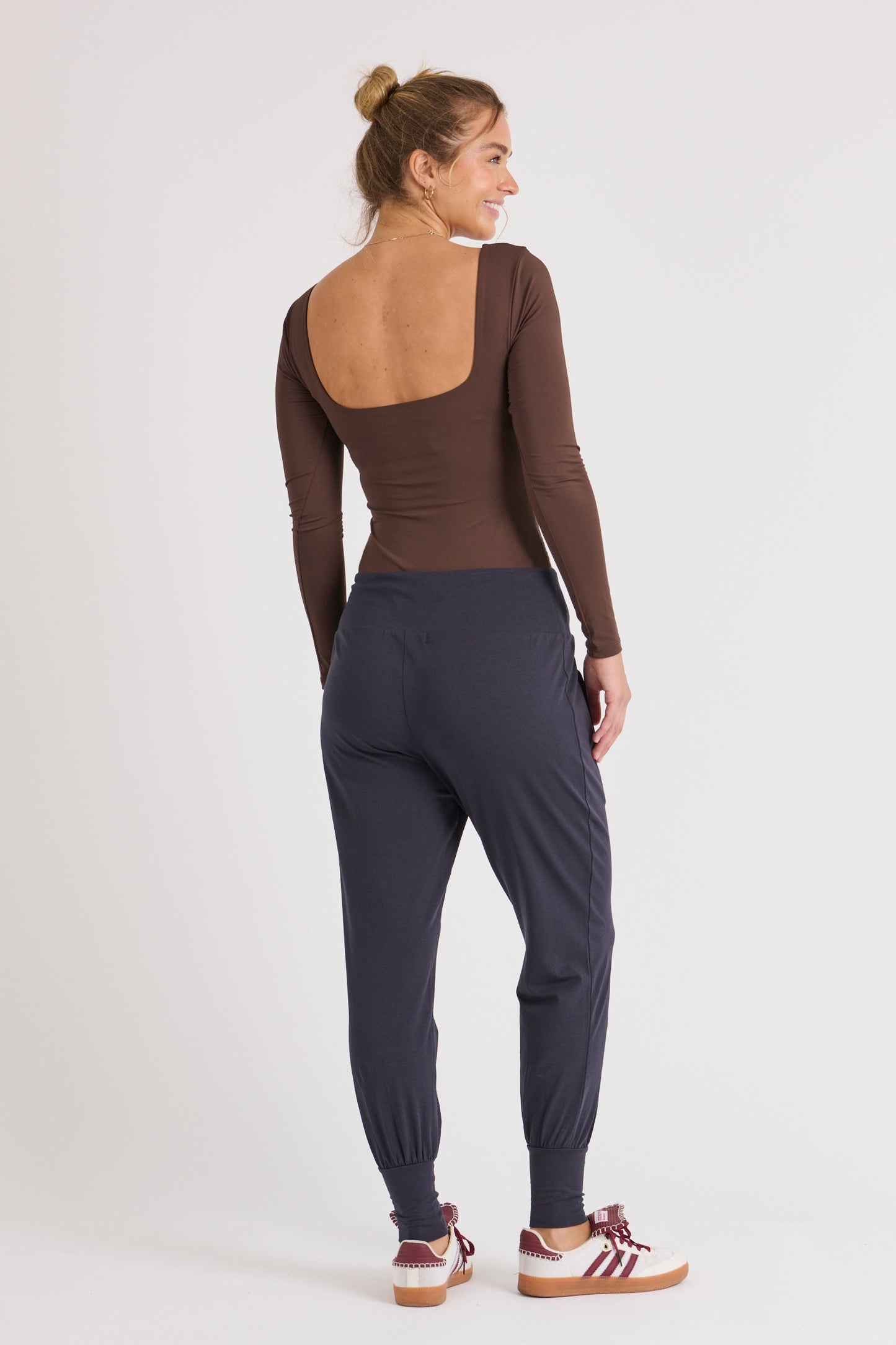 Waist Detail Jogger - Navy
