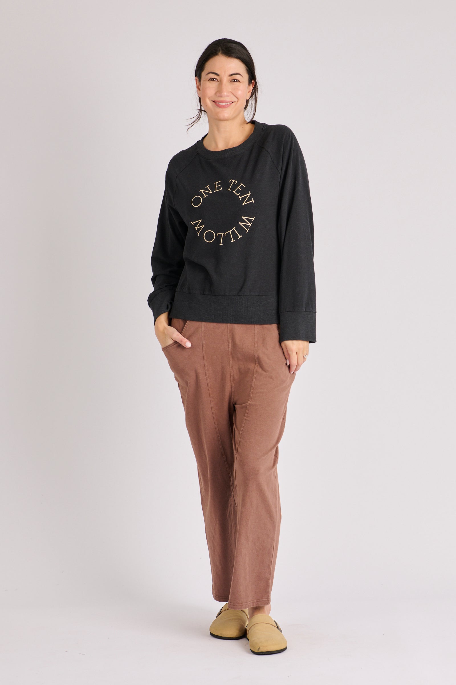 One Ten Willow Step Back Top - Ink (view 2)