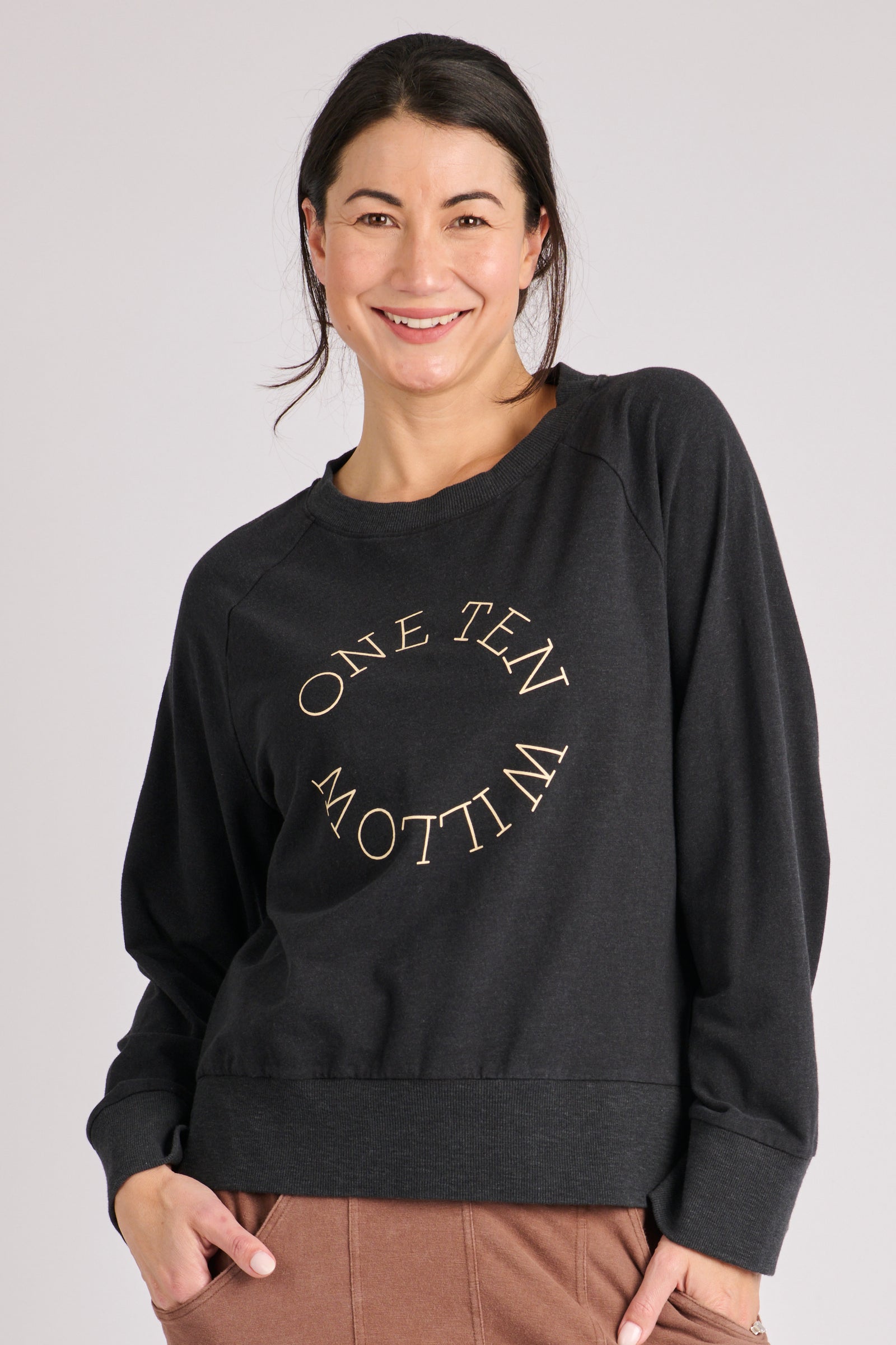 One Ten Willow Step Back Top - Ink