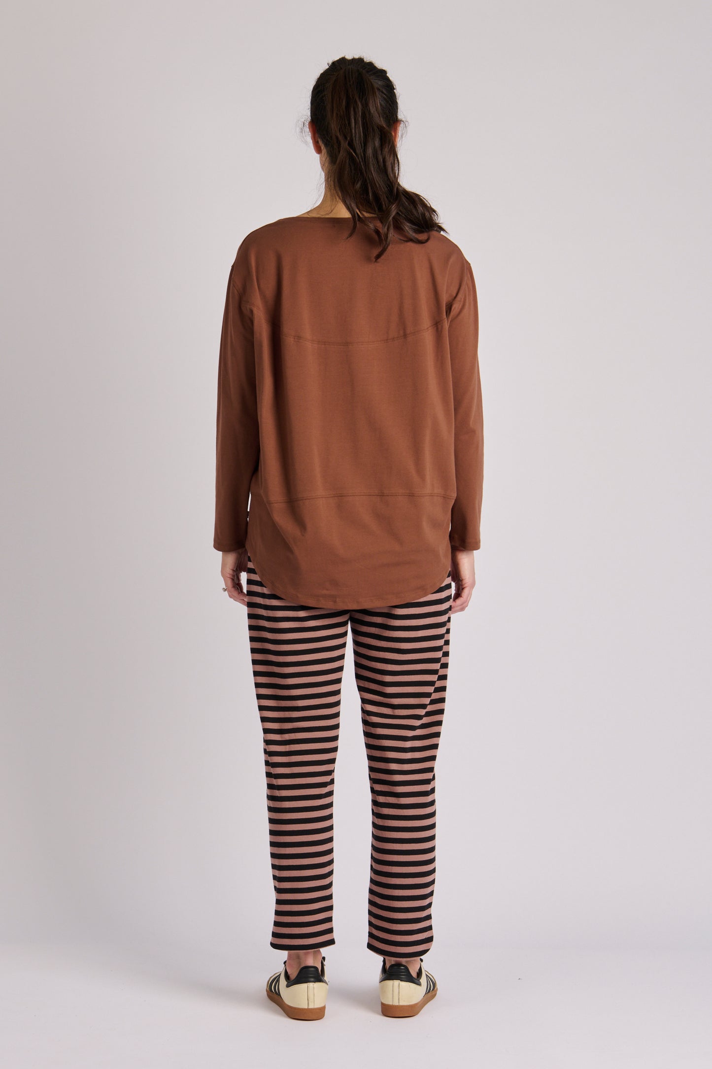 One Ten Willow Beach Pant - Brown Stripe (view 3)