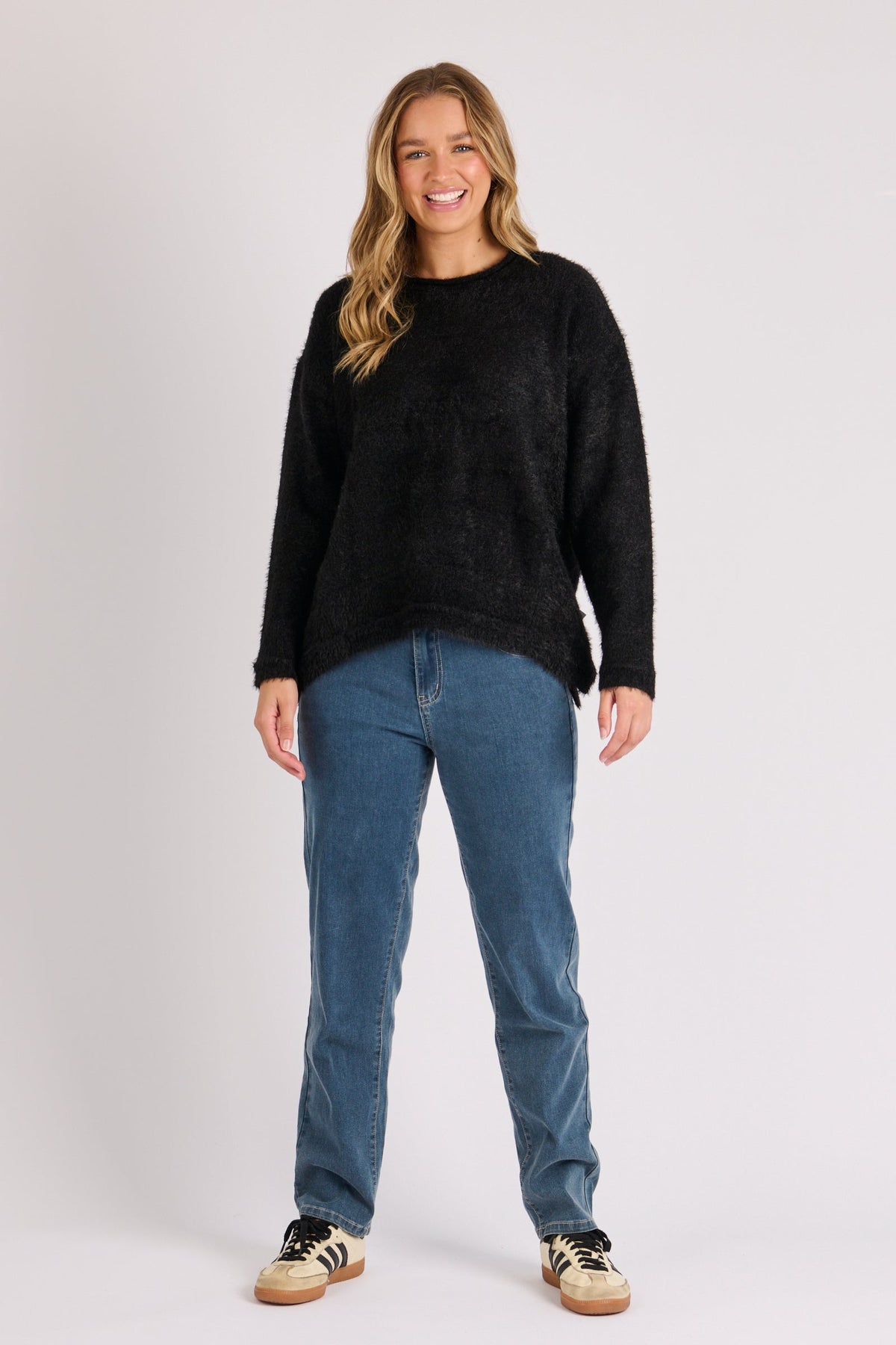 One Ten Willow Panel Detail Jumper - Black (view 2)