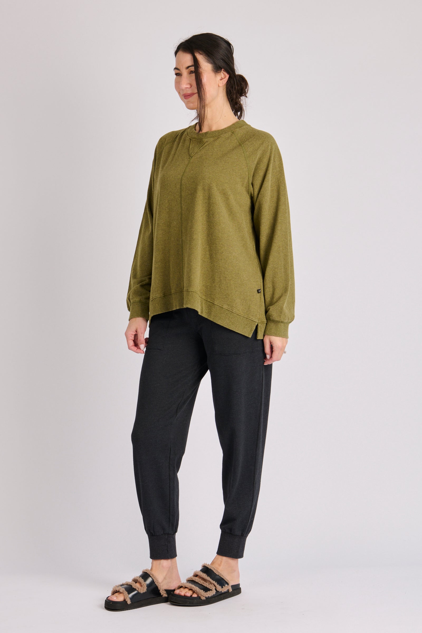 One Ten Willow Drop Side Top - Green (view 2)