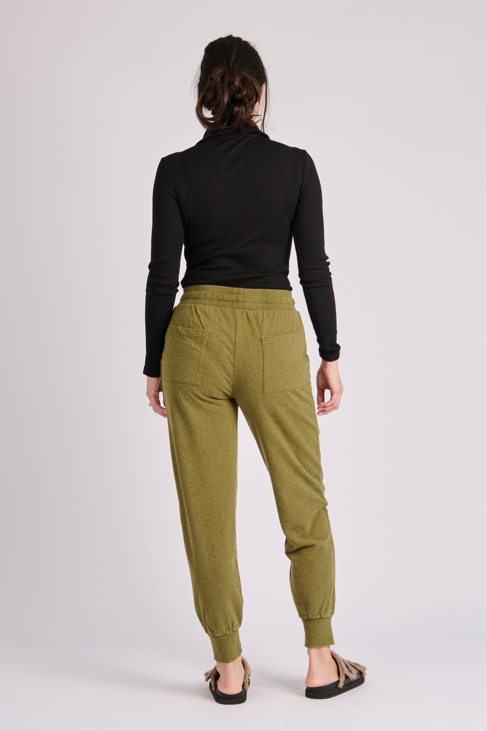One Ten Willow Pocket Detail Pant - Green (view 4)
