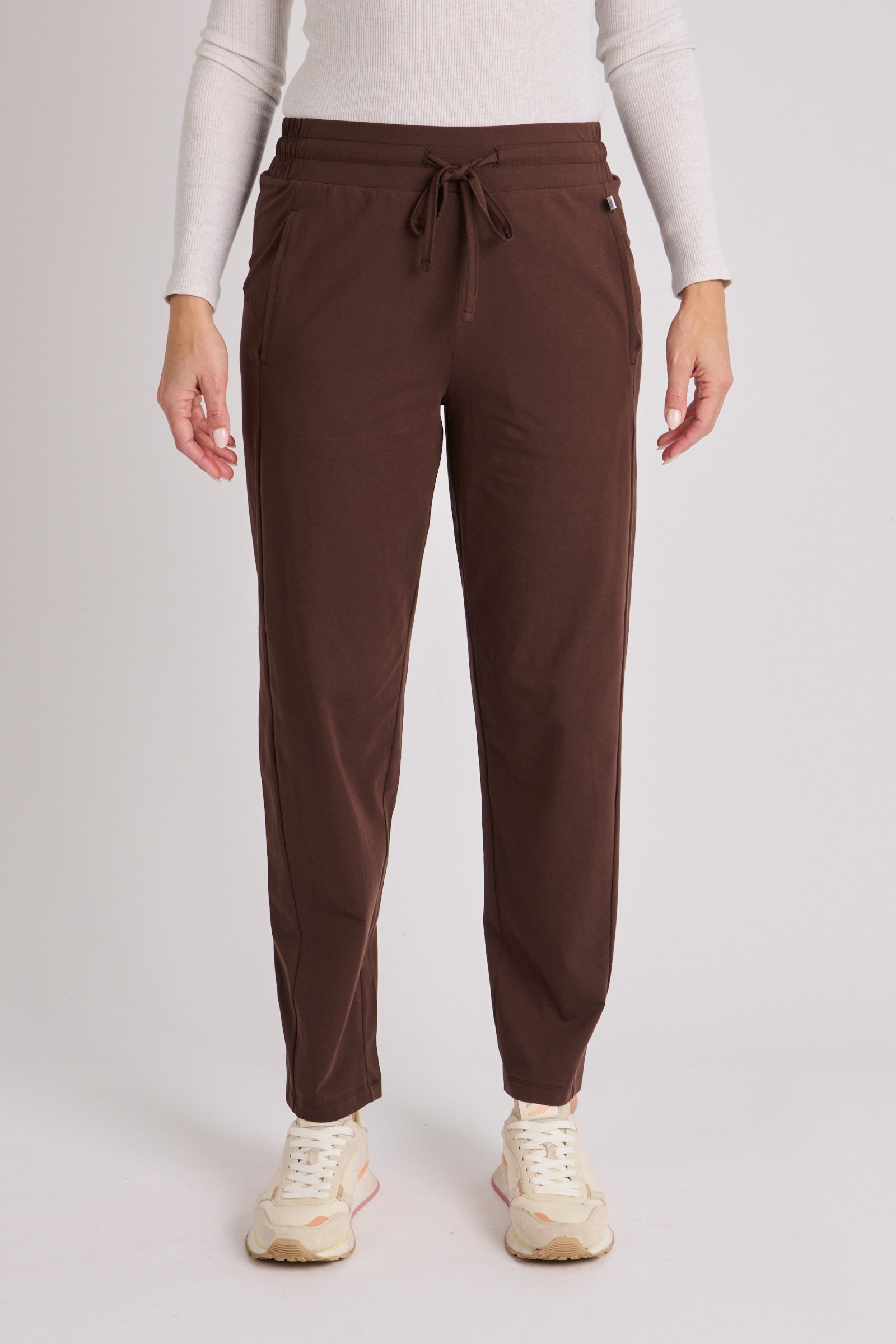 One Ten Willow Panel Detail Pant Coffee