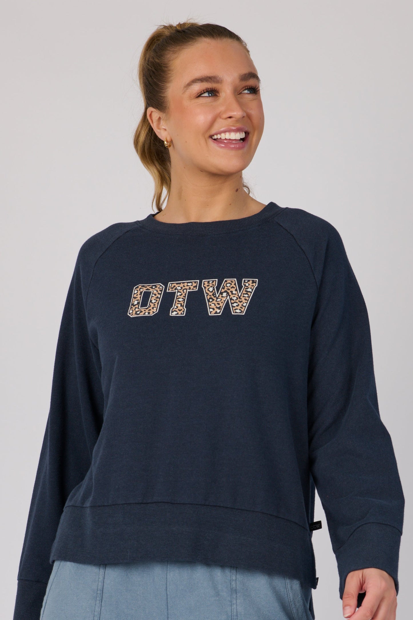 Side Spilt Boxy Top - Ink