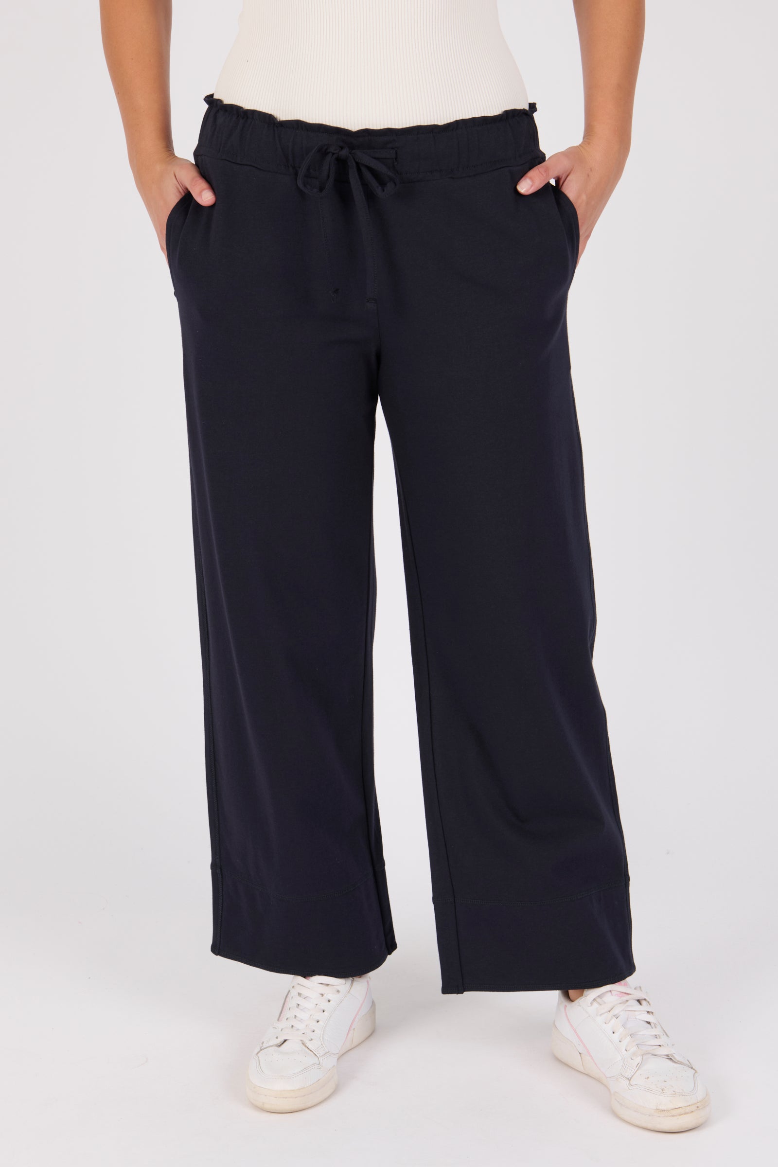 One Ten Willow Cuff Detail Pant - Blue Graphite