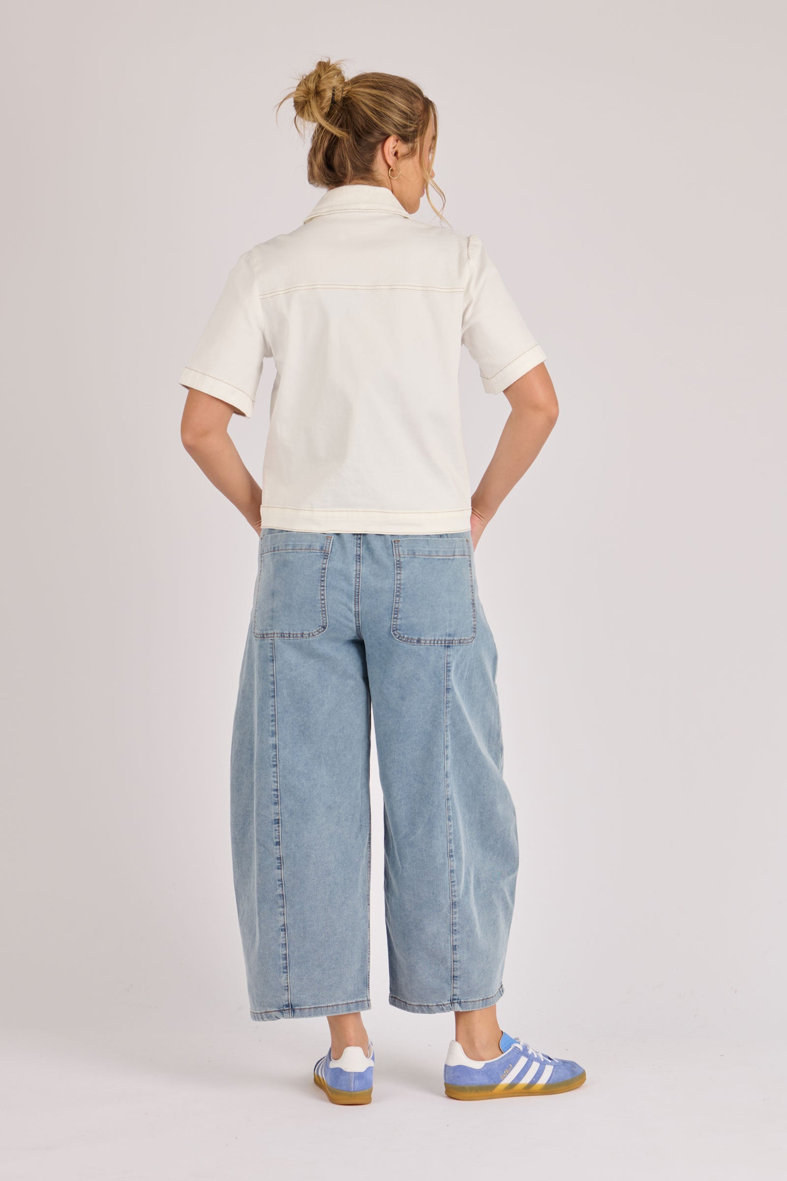 One Ten Willow Short Sleeve Jacket - Optic White (view 2)