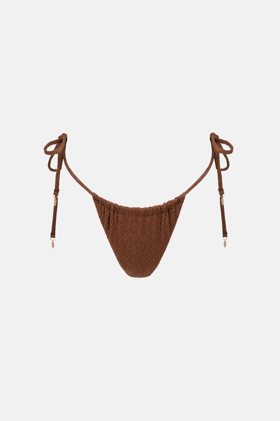 Rhythm Sunset Gathered Tie Side Itsy Pant - Chocolate (view 5)