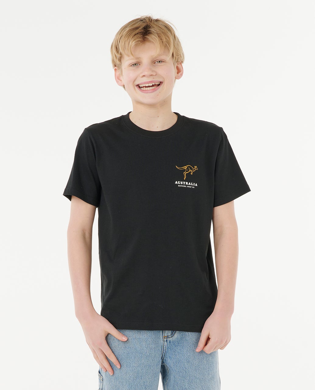 Rip Curl Road Trip Tee - Boy - Black