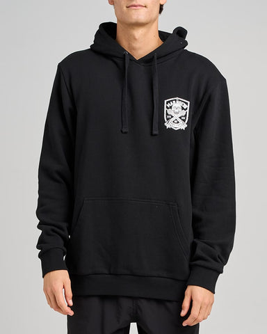 Ahoy Fkrs Shield Hooded Pullover - Black