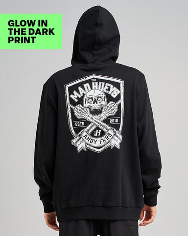 Ahoy Fkrs Shield Hooded Pullover - Black