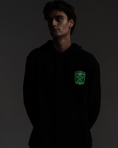 Ahoy Fkrs Shield Hooded Pullover - Black