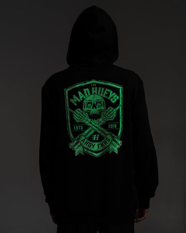 Ahoy Fkrs Shield Hooded Pullover - Black