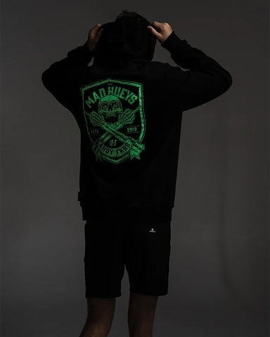 Ahoy Fkrs Shield Hooded Pullover - Black