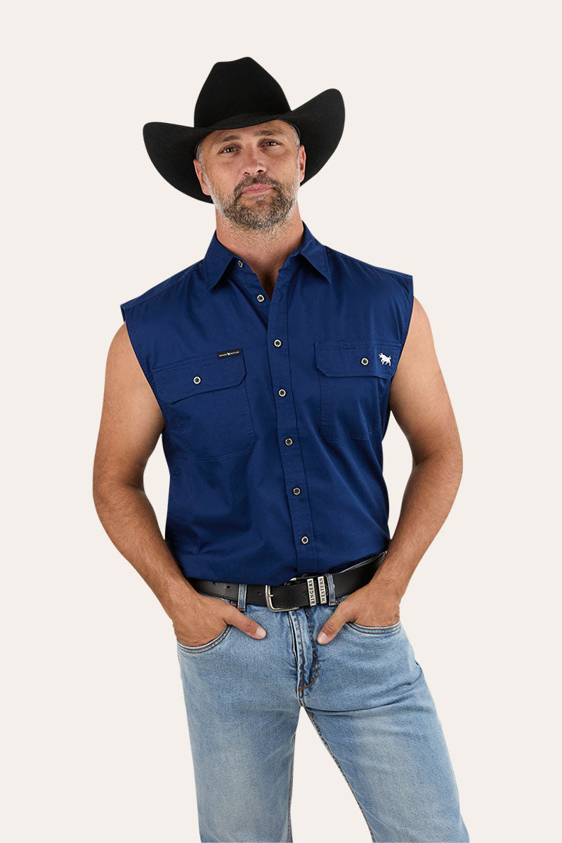 Ringers Western Rob Roy Sleeveless Shirt Navy