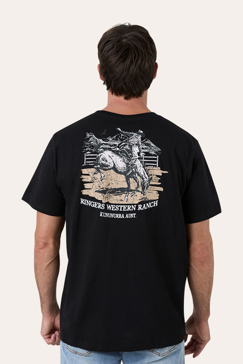 Ringers Western Riggin Mens Loose Fit T-Shirt - Black (view 2)