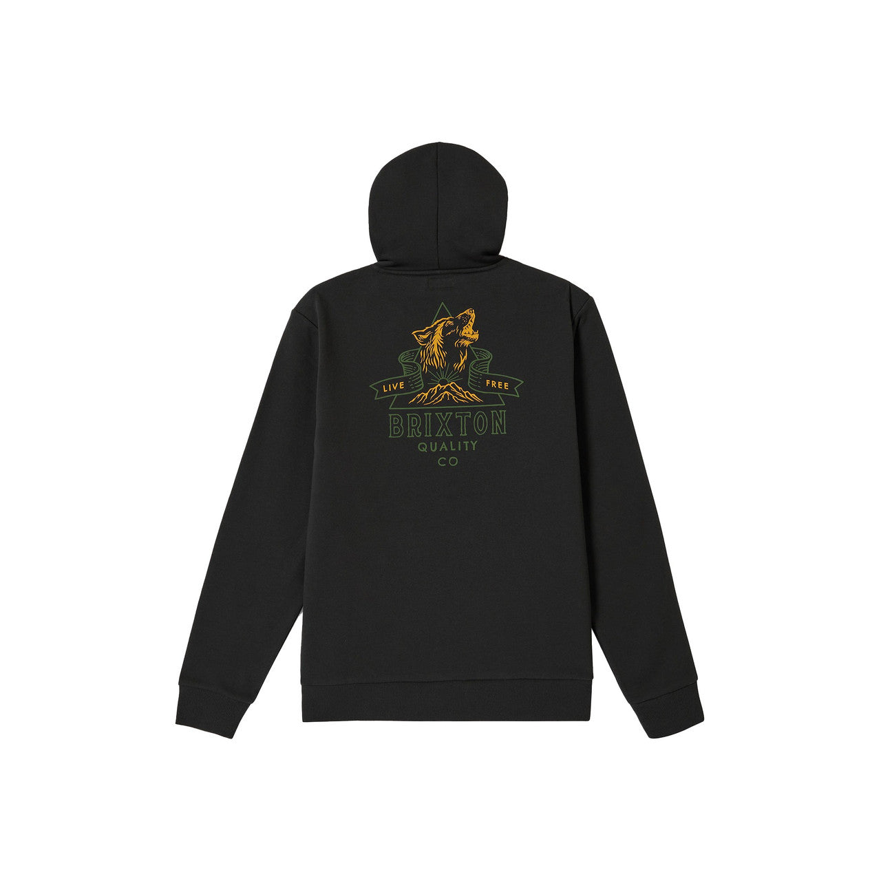 Roaring Wolf Hoodie - Washed Black