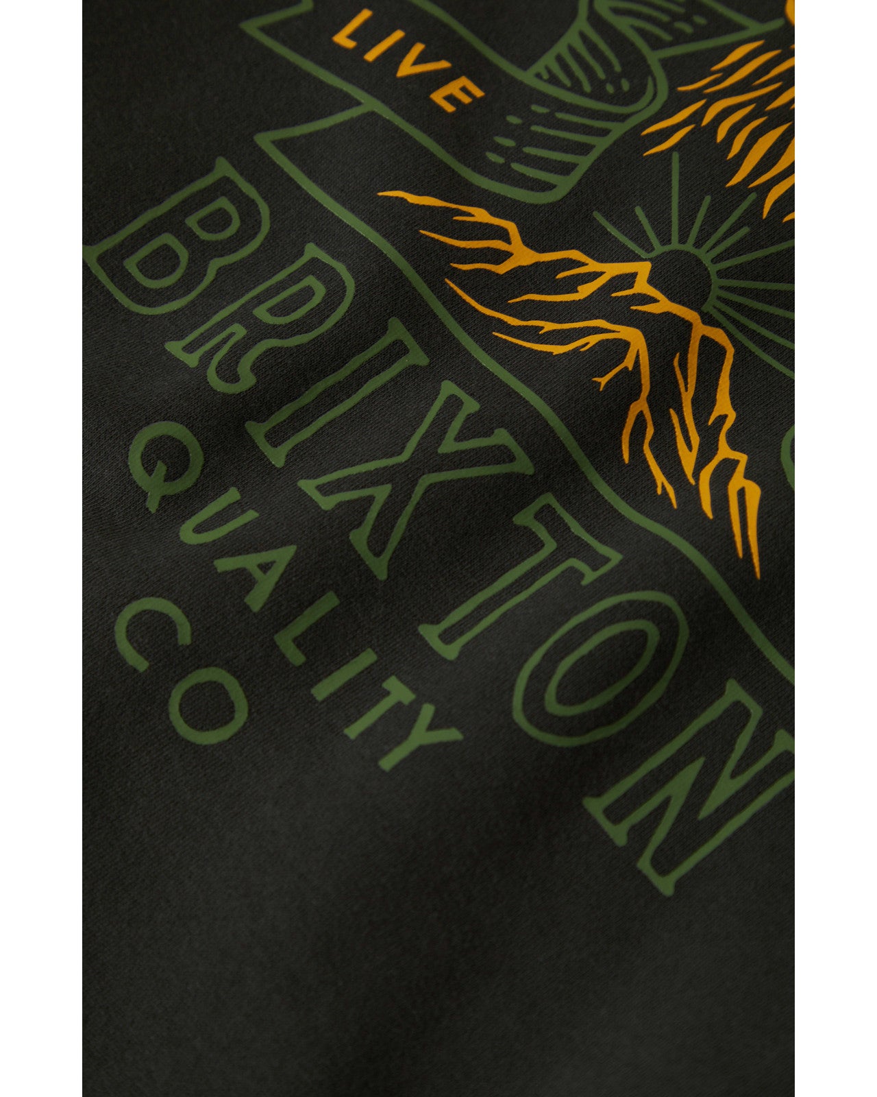Roaring Wolf Hoodie - Washed Black