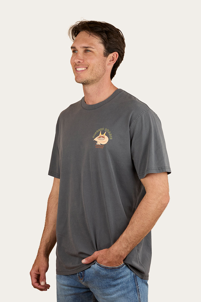 Ringers Roadie Mens Loose Fit T-Shirt - Washed Black