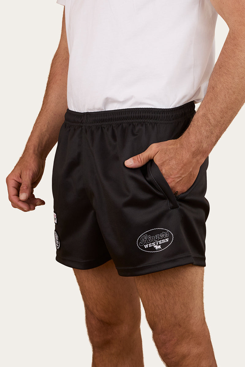 Buckley Unisex Footy Short - Black - Catani Clothing