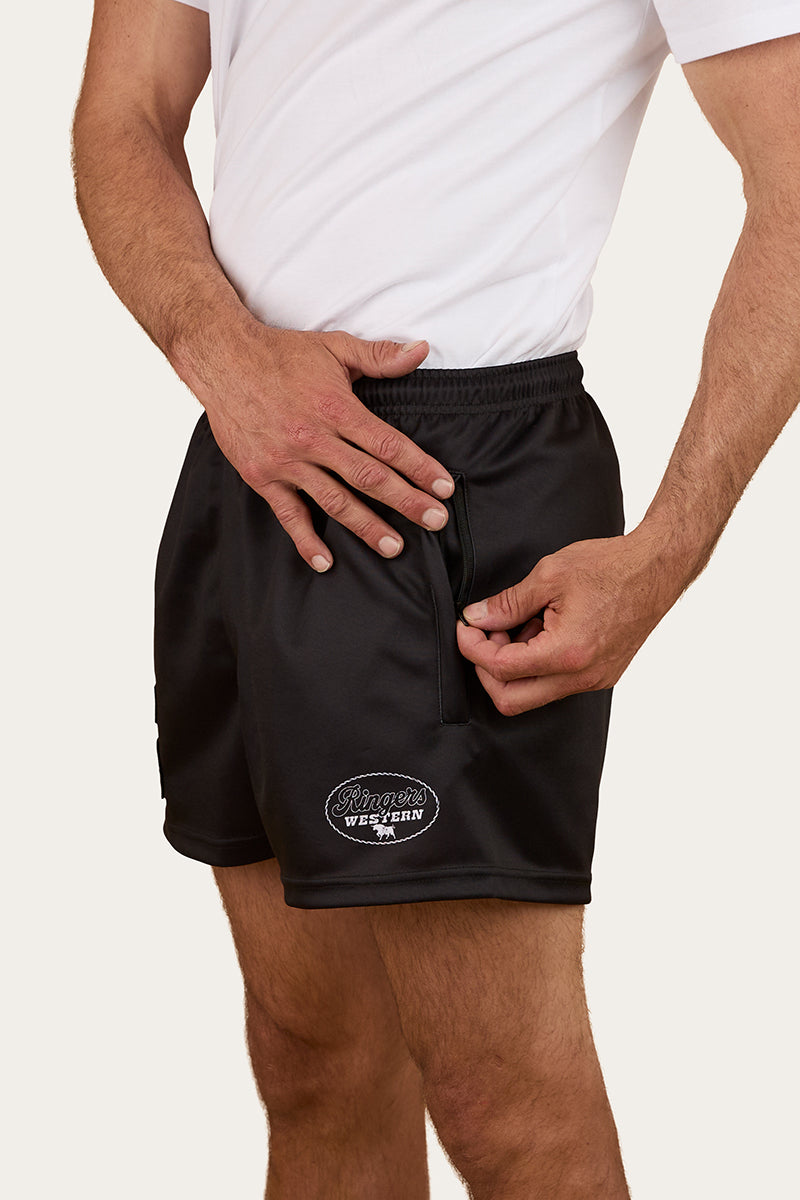 Buckley Unisex Footy Short - Black - Catani Clothing